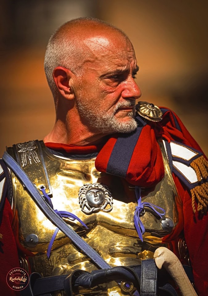 Andrea Buccolini in rievocazione storica romana